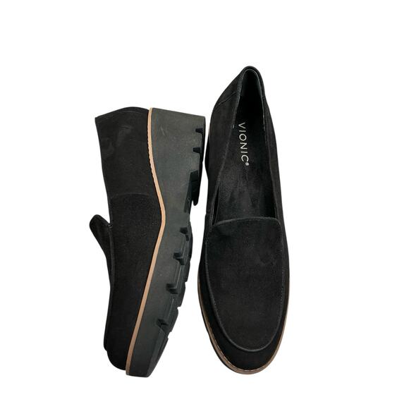 Vionic Women's Willa Wedge Loafers Black Size 9.5 - Picture 3 of 11